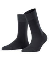 FALKE Damen Socken - Sensitive New York, Bündchen, Logo, einfarbig, lang