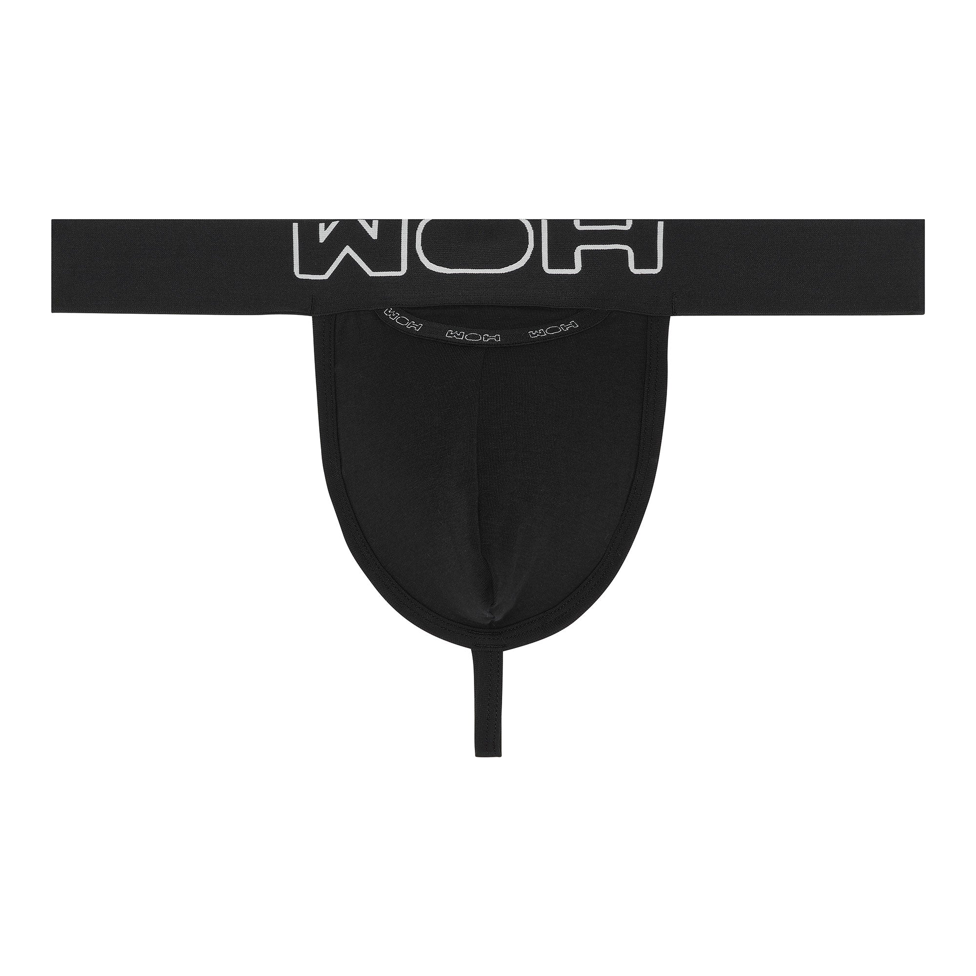 WOH Herren G-String - Sexy Fun, Basic Slip, Logo, Baumwoll-Stretch, einfarbig
