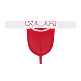 WOH Herren G-String - Sexy Fun, Basic Slip, Logo, Baumwoll-Stretch, einfarbig