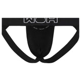 WOH Herren Jockstrap - Sexy Fun, Basic Slip, Logo, Baumwoll-Stretch, einfarbig