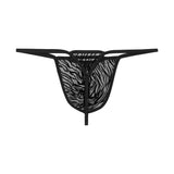WOH Herren G-String - Personal Allure, Zebra, Spitze, durchsichtig