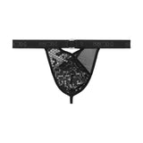 WOH Herren G-String - Pure Seduction, Netz, Spitze, einfarbig