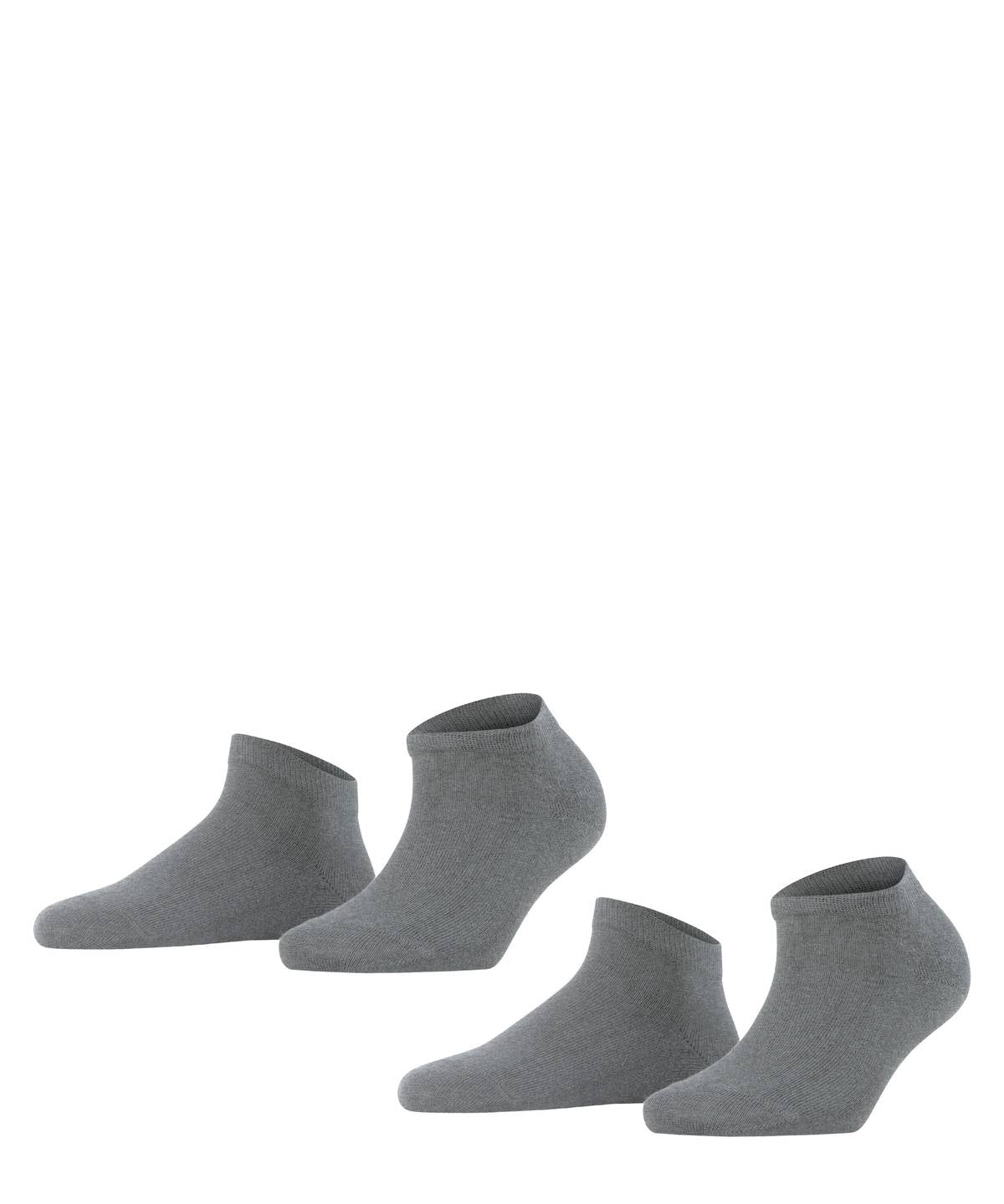 FALKE Damen Socken, 2er Pack - Happy, Sneakersocken, einfarbig