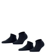 FALKE Damen Socken, 2er Pack - Happy, Sneakersocken, einfarbig