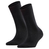 FALKE Damen Socken 2er Pack - Sensitive London, Kurzsocken, einfarbig