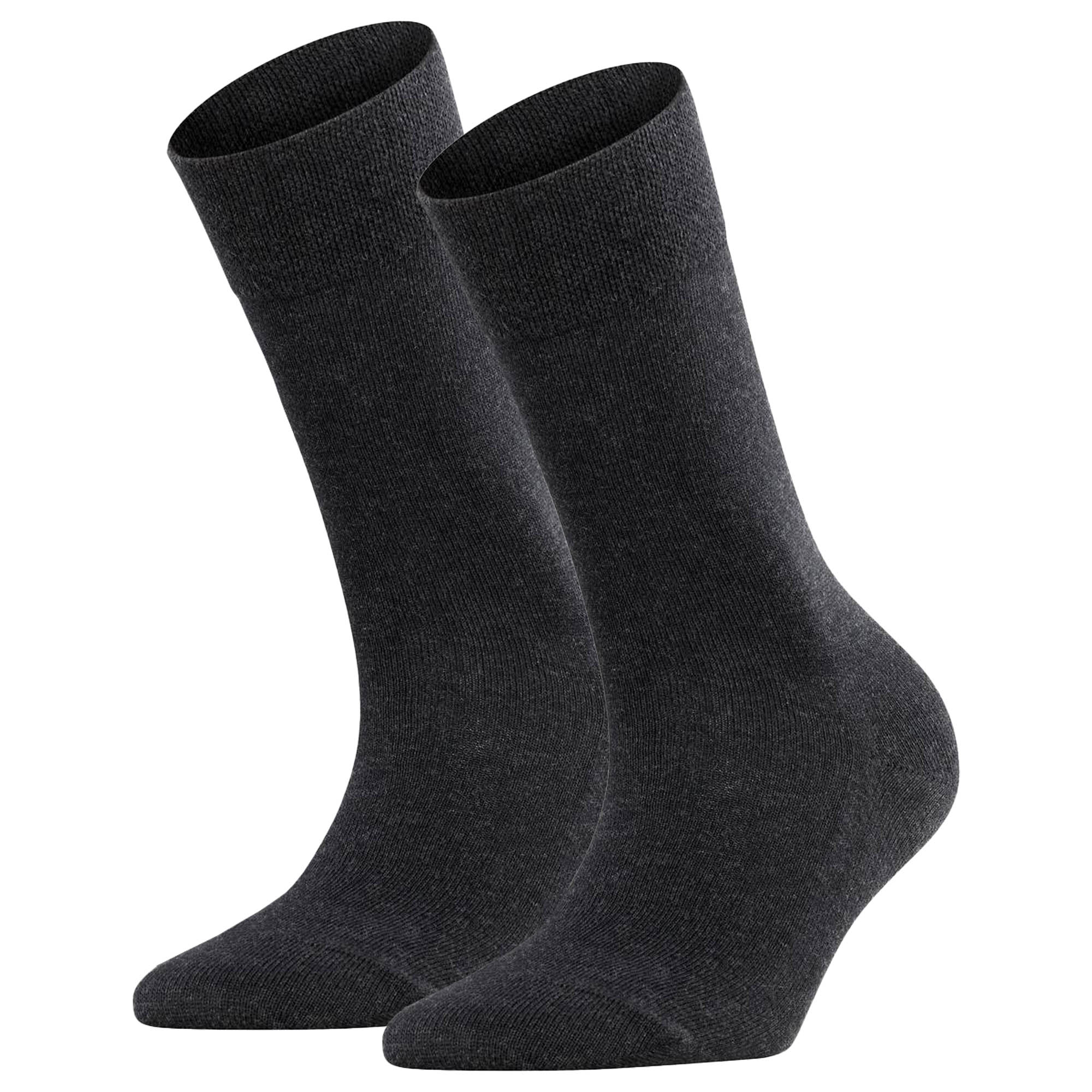 FALKE Damen Socken 2er Pack - Sensitive London, Kurzsocken, einfarbig
