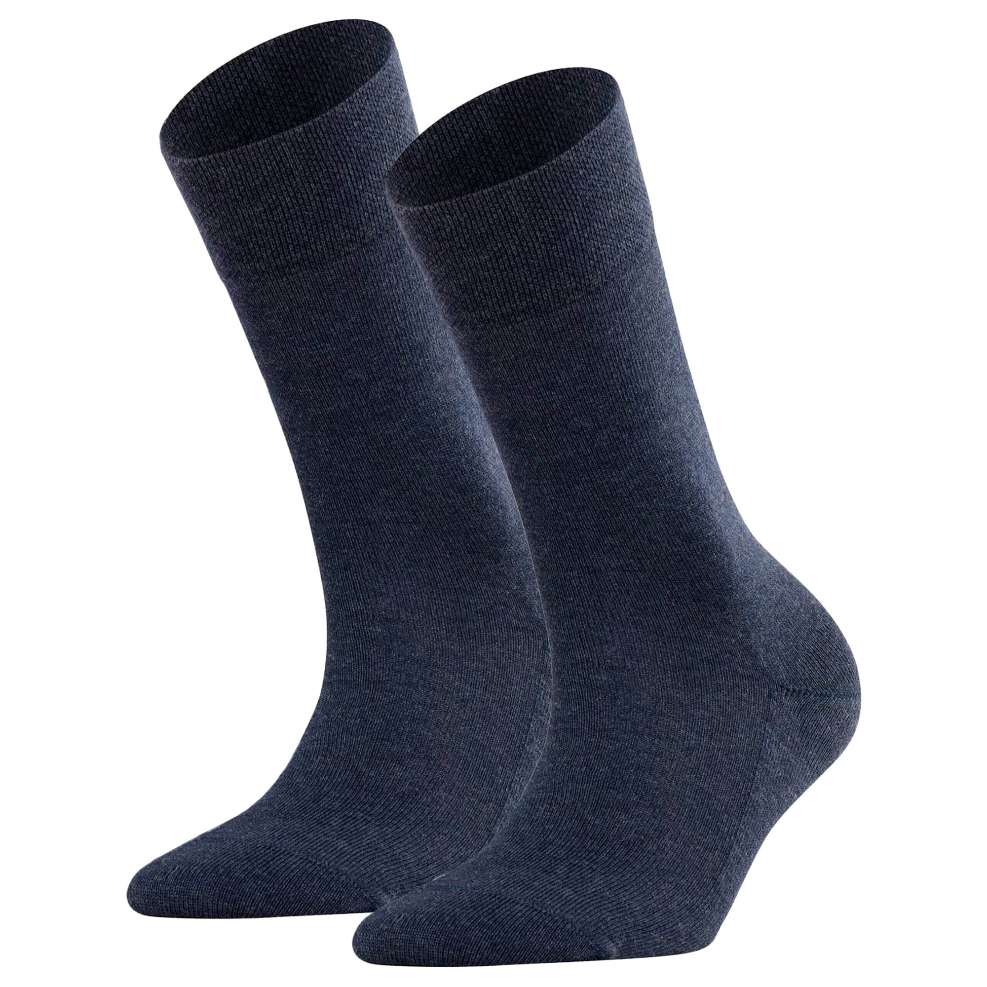 FALKE Damen Socken 2er Pack - Sensitive London, Kurzsocken, einfarbig