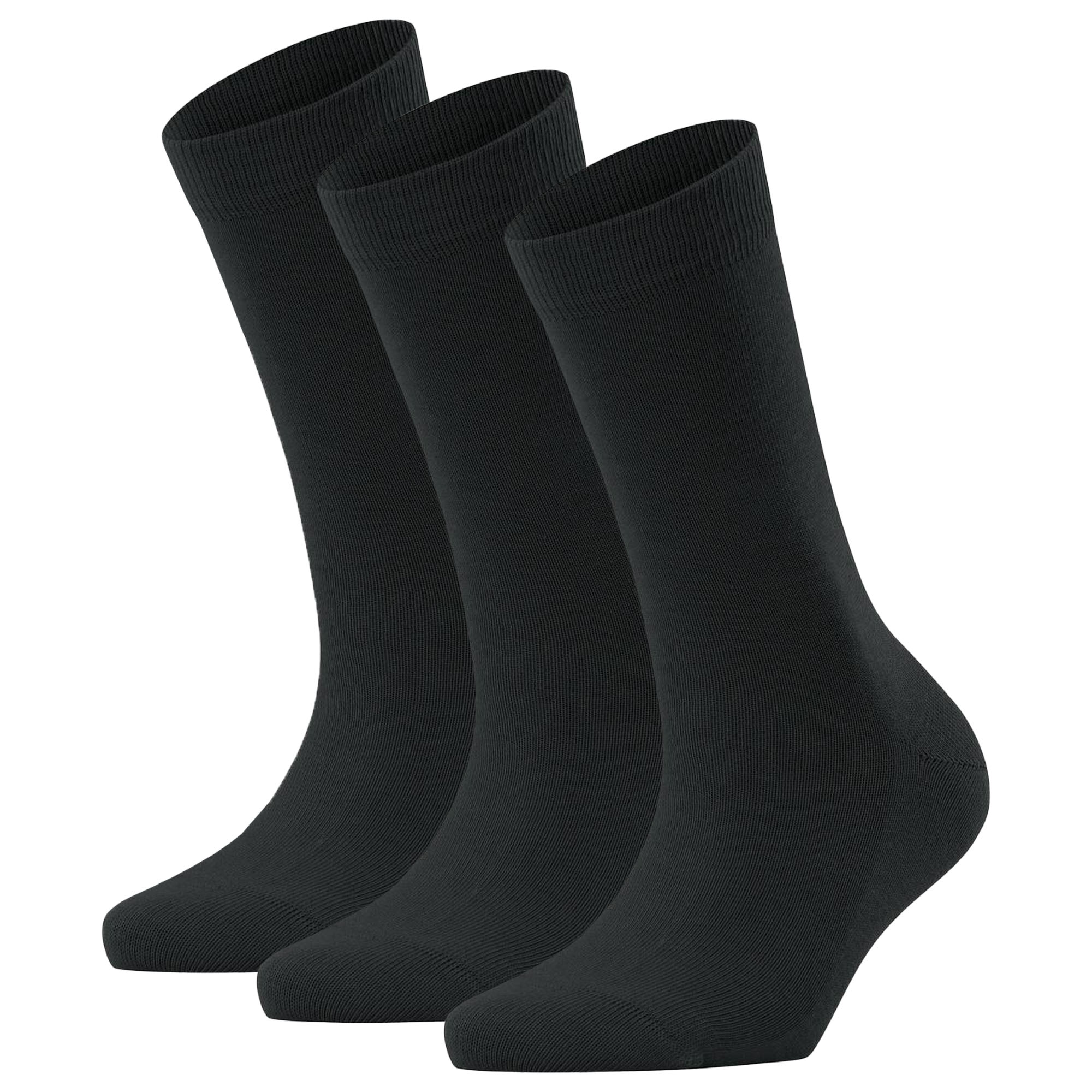 FALKE Damen Socken 3er Pack - Family SO, Kurzsocken, einfarbig