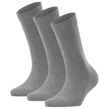 FALKE Damen Socken 3er Pack - Family SO, Kurzsocken, einfarbig