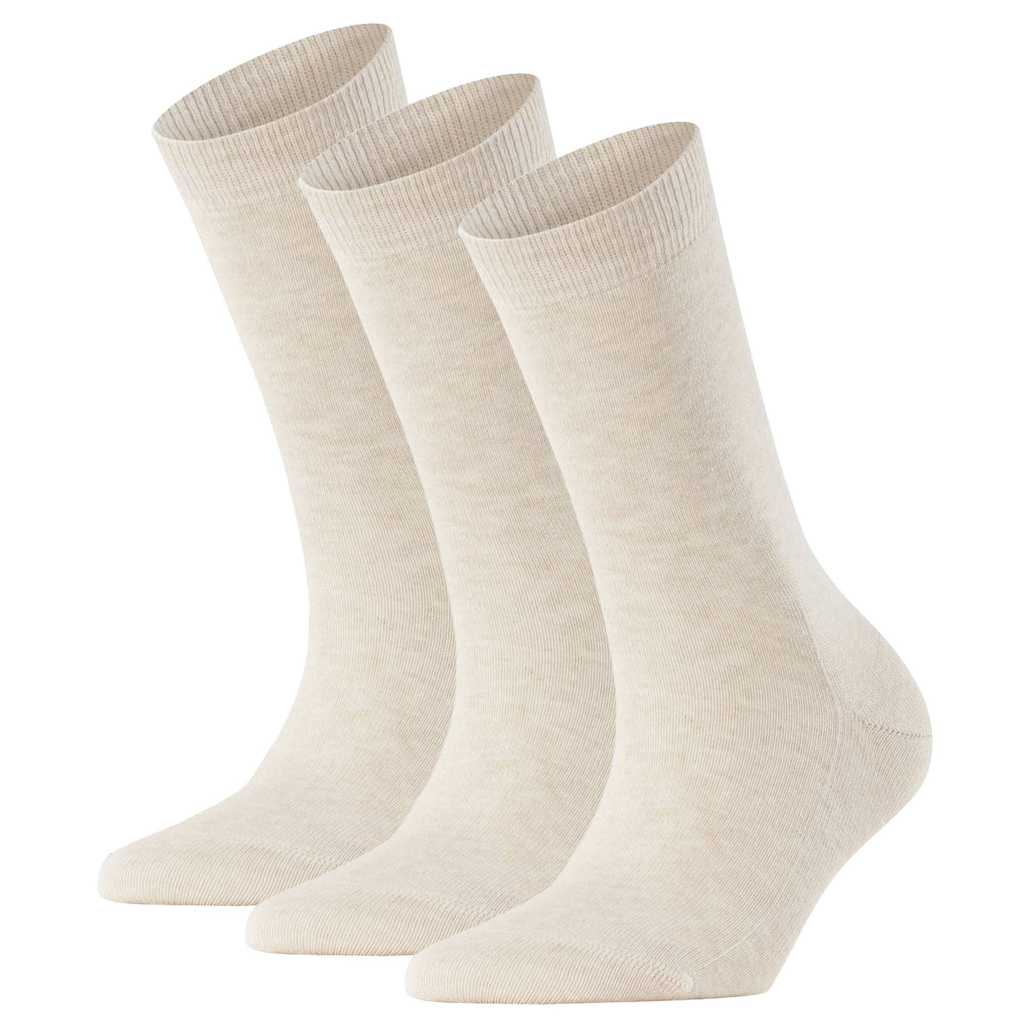 FALKE Damen Socken 3er Pack - Family SO, Kurzsocken, einfarbig