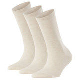 FALKE Damen Socken 3er Pack - Family SO, Kurzsocken, einfarbig
