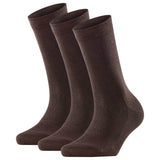 FALKE Damen Socken 3er Pack - Family SO, Kurzsocken, einfarbig