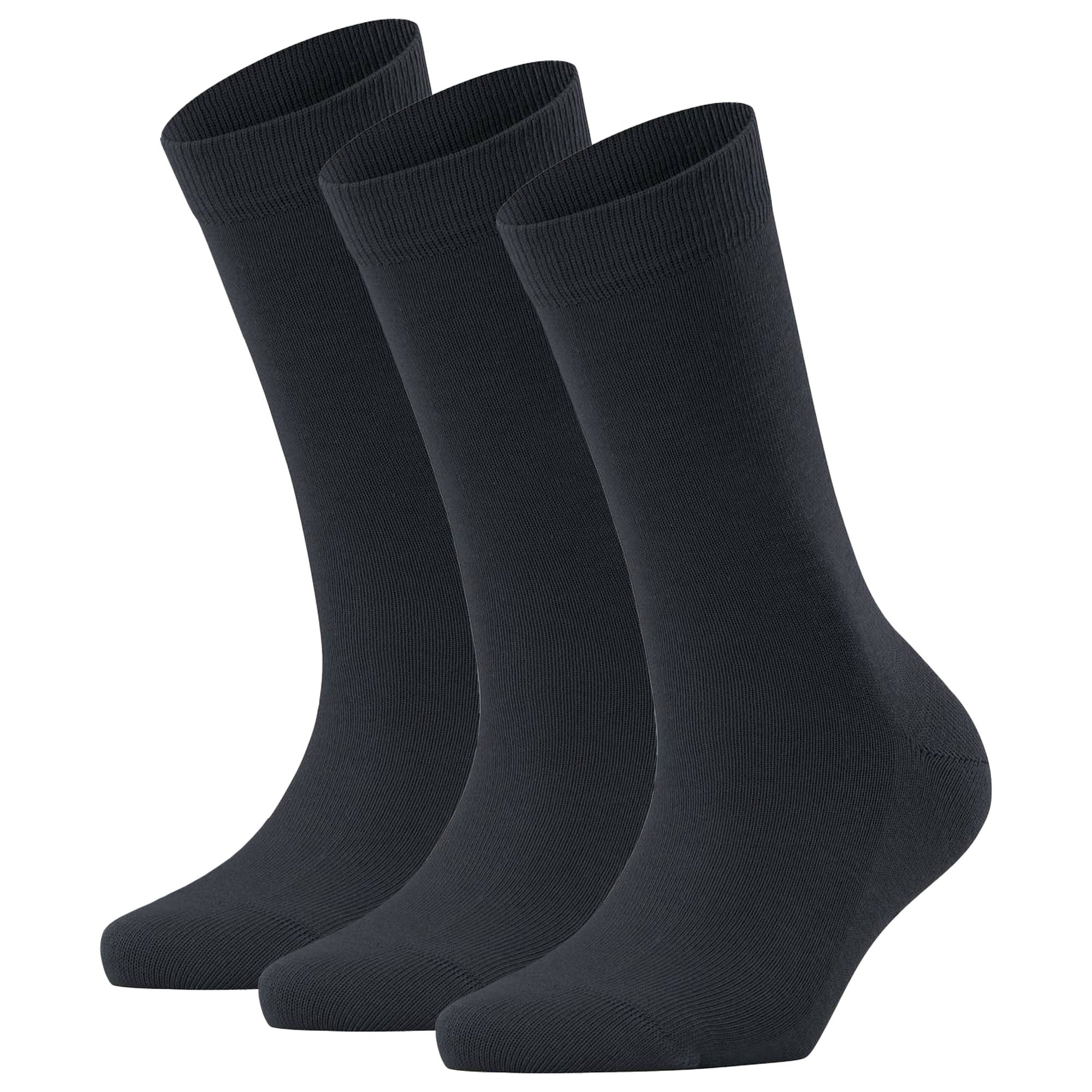 FALKE Damen Socken 3er Pack - Family SO, Kurzsocken, einfarbig