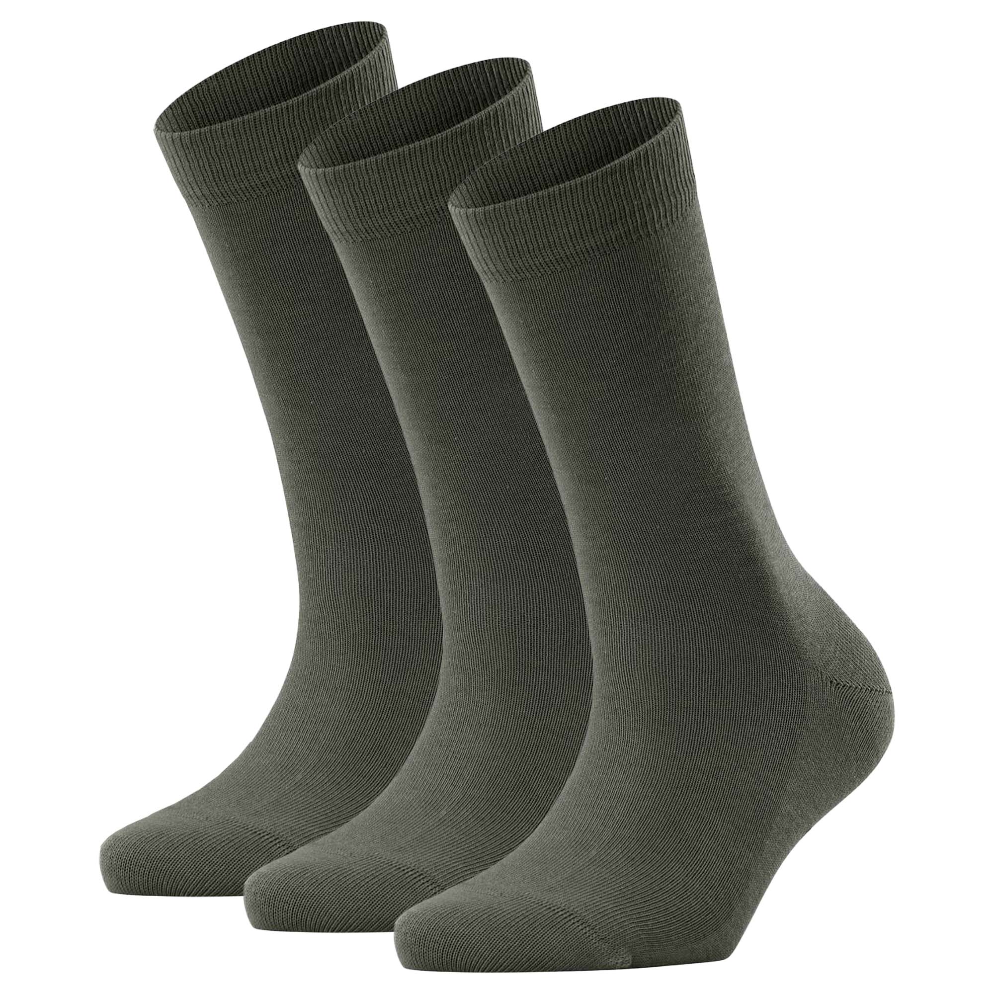 FALKE Damen Socken 3er Pack - Family SO, Kurzsocken, einfarbig