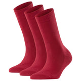FALKE Damen Socken 3er Pack - Family SO, Kurzsocken, einfarbig