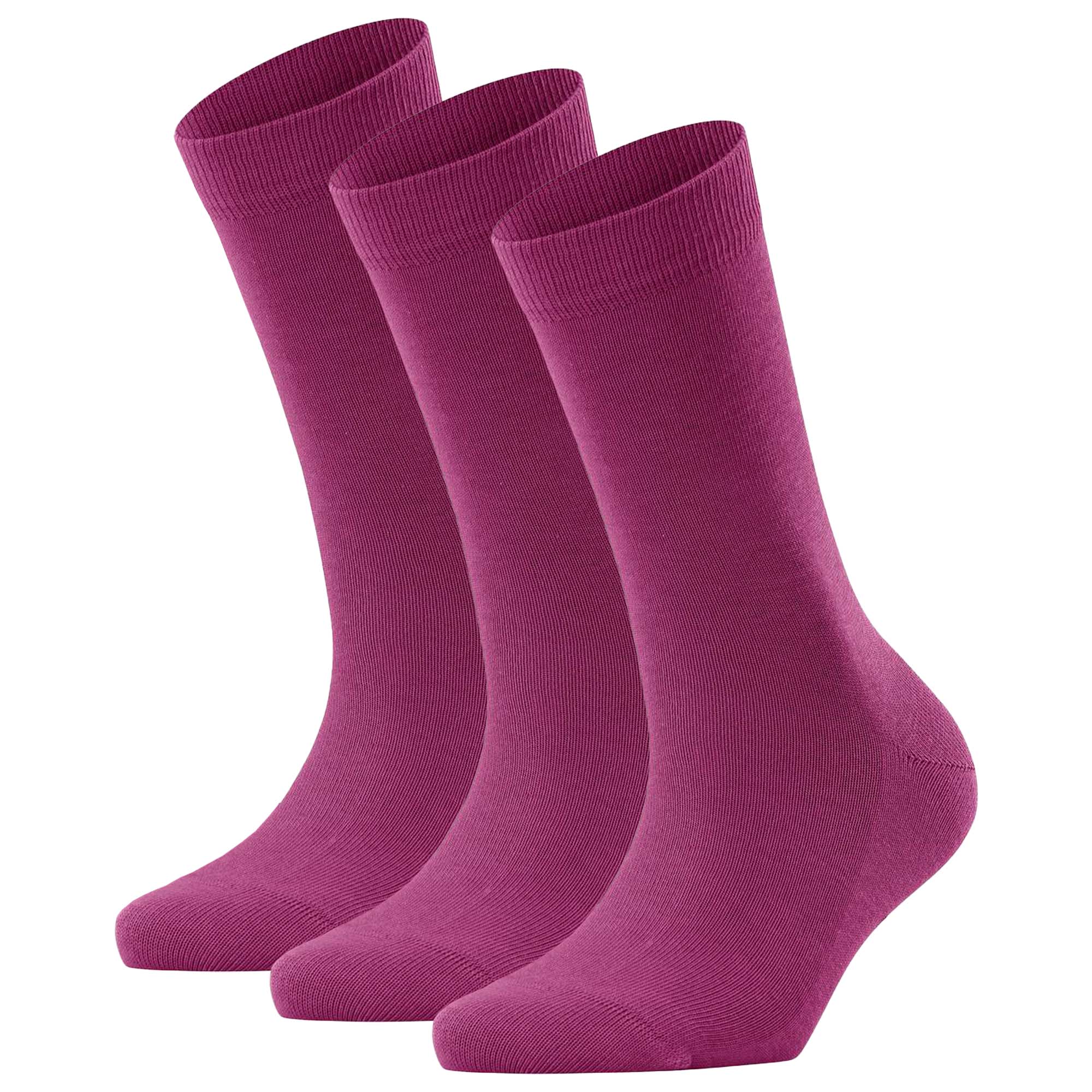 FALKE Damen Socken 3er Pack - Family SO, Kurzsocken, einfarbig