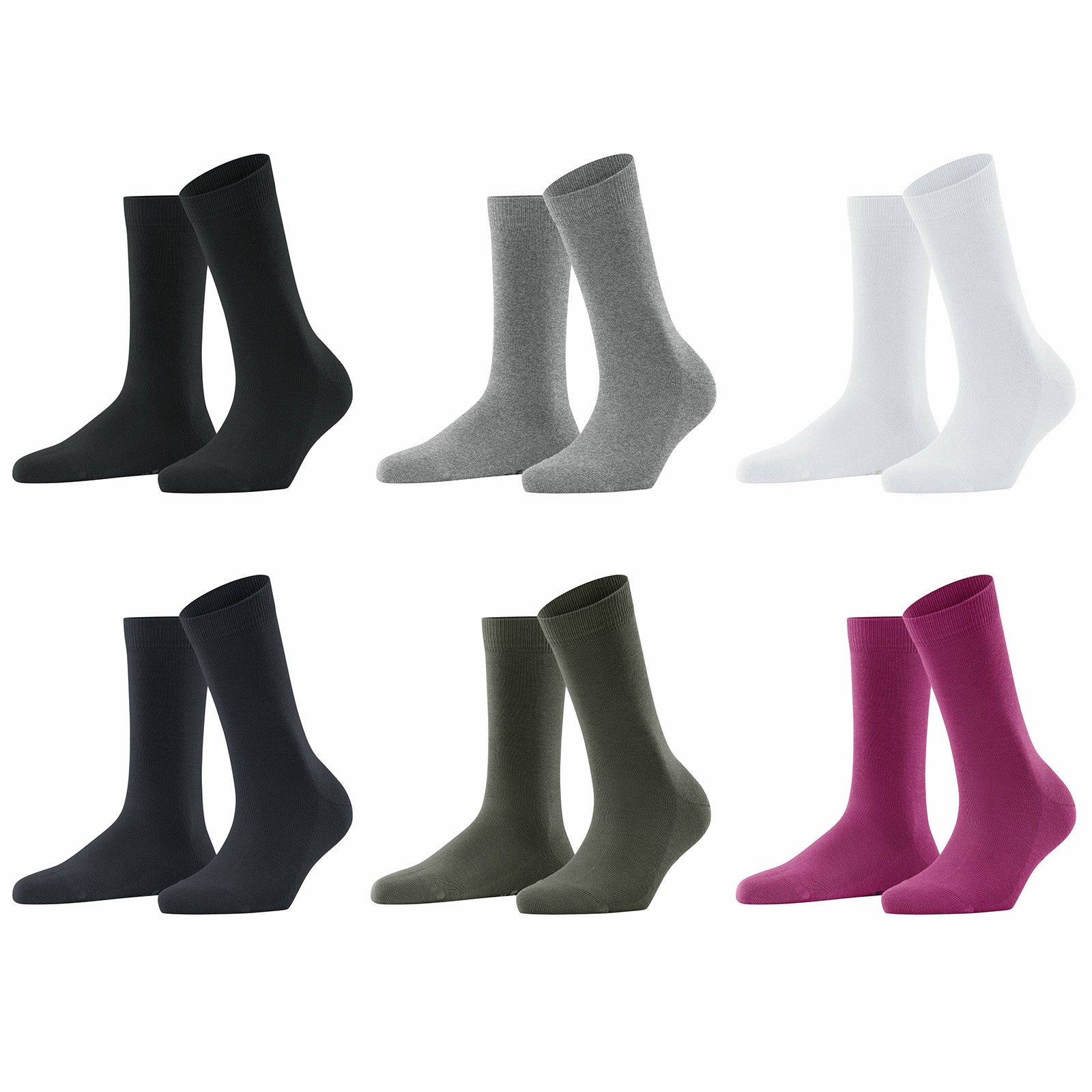 FALKE Damen Socken - Vorteilspack, Family SO, Kurzsocken, einfarbig