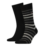 TOMMY HILFIGER Herren Socken, 2er Pack - Duo Stripe Sock, Strümpfe