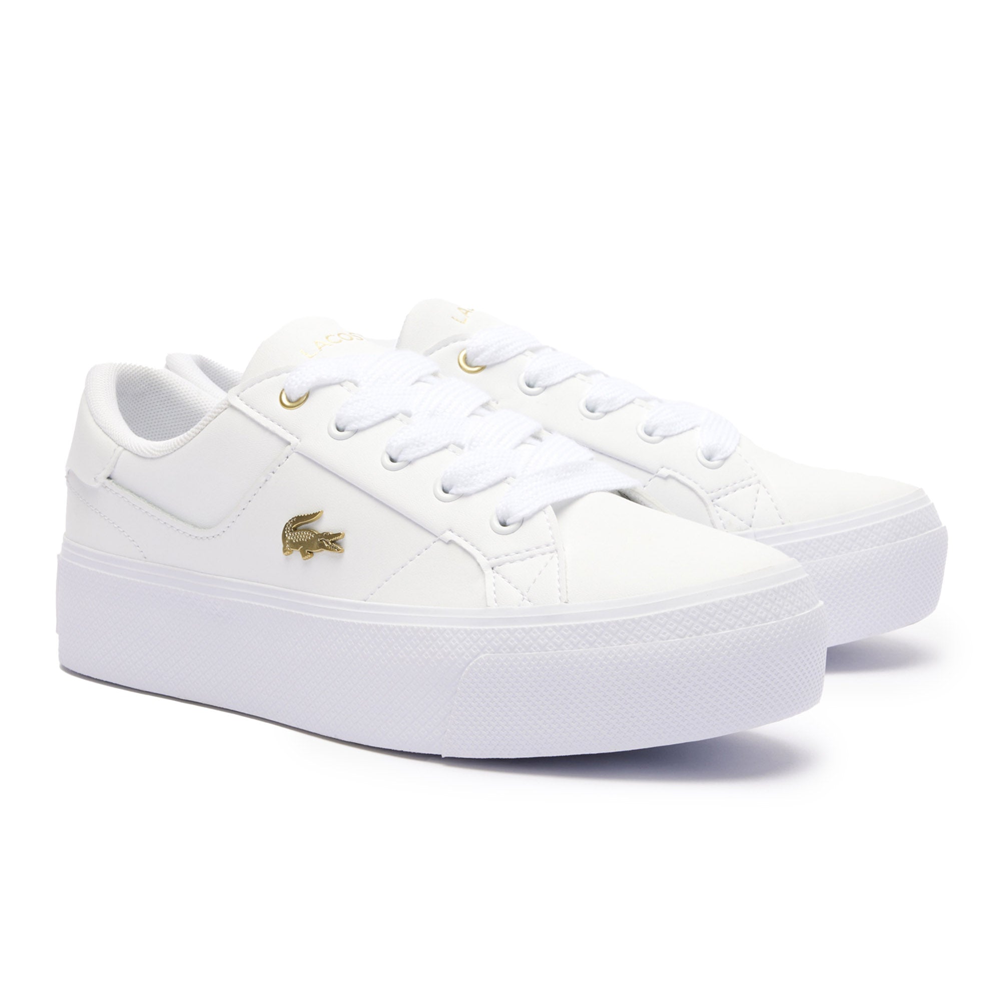 LACOSTE Damen Sneaker - ZIANE PLATFORM, Turnschuhe, Plateau-Sohle, Echtleder