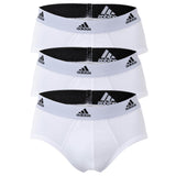 adidas Herren Slip, 3er Pack - Briefs, Active Flex Cotton, Logo, einfarbig