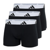 adidas Herren Boxershorts, 3er Pack - Trunks, Active Flex Cotton, Logo, einfarbig