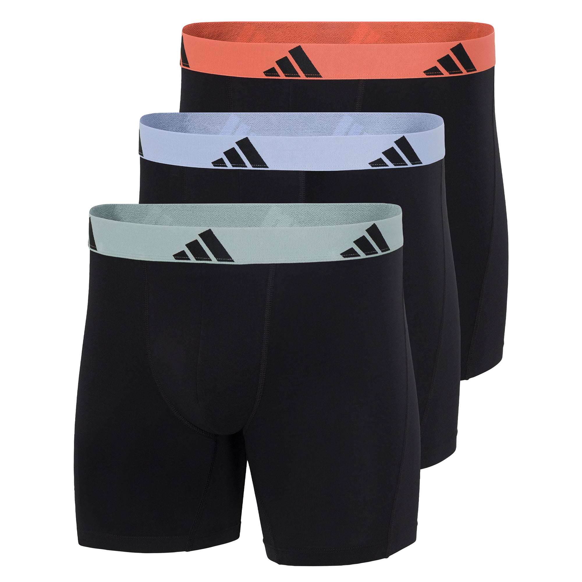 adidas men's boxer shorts, 3-pack - Boxer Briefs, Active Flex Cotton, Logo