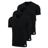 adidas Herren T-Shirt, 3er Pack - V-Neck Shirt, Active Core Cotton, einfarbig