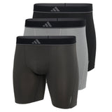 adidas Herren Boxershorts, 3er Pack - Boxer Briefs, Active Micro Flex Eco, Logo, einfarbig