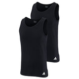 adidas Herren Unterhemden, 2er Pack - Tank Top, Active Flex Cotton, ärmellos, einfarbig