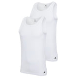 adidas Herren Unterhemden, 2er Pack - Tank Top, Active Flex Cotton, ärmellos, einfarbig