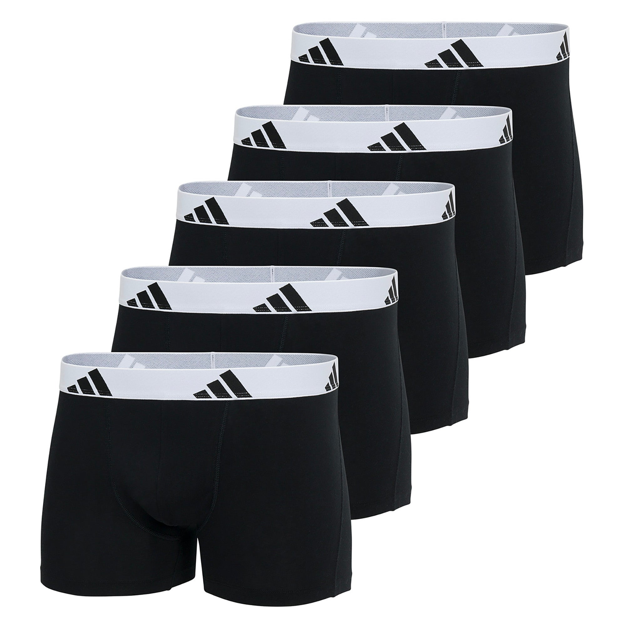 adidas Herren Boxershorts, 5er Pack - Trunks, Active Flex Cotton, Logo