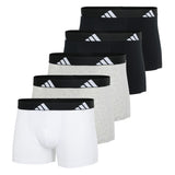 adidas Herren Boxershorts, 5er Pack - Trunks, Active Flex Cotton, Logo