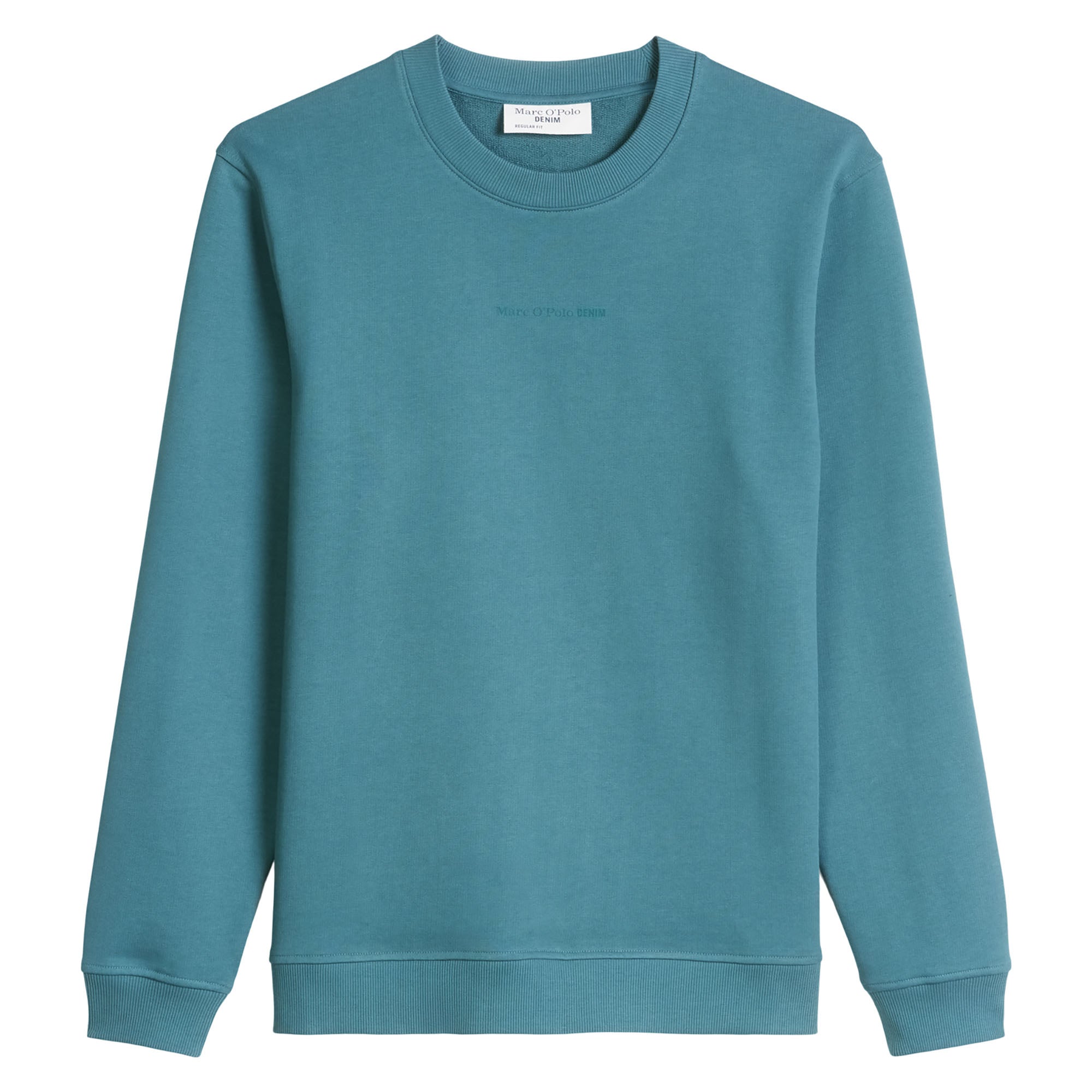Marc O'Polo Denim Herren Sweatshirt - Crew Neck, Regular Fit, Baumwolle, Logo