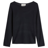 Marc O'Polo Damen Strickpullover - Knit Pullover, Merinowolle, Feinstrick, U-Boot-Ausschnitt, Slim Fit