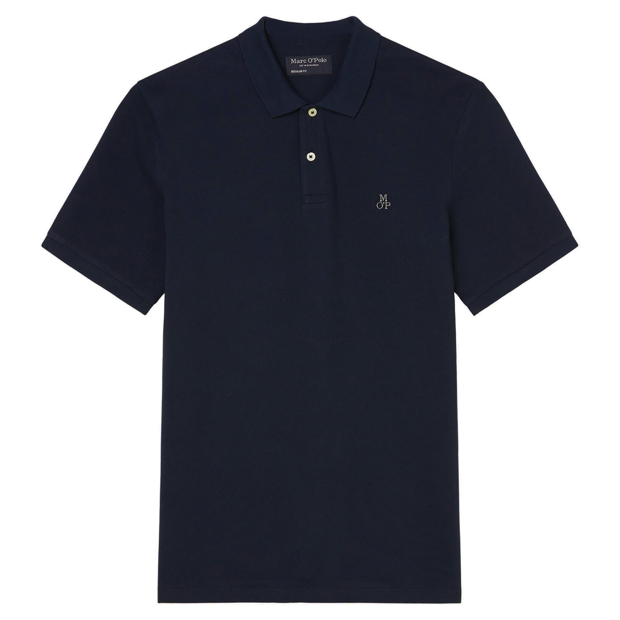 Marc O'Polo Herren Poloshirt, kurzarm - Small-Logo, Regular Fit, Cotton-Piqué