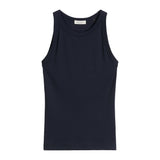 Marc O'Polo Damen Tank Top - T-SHIRT SLEEVELESS, Rippjersey, Baumwolle