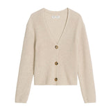 Marc O'Polo Damen Strickjacke - CARDIGANS LONGSLEEVE, V-Neck, Baumwolle
