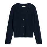 Marc O'Polo Damen Strickjacke - CARDIGANS LONGSLEEVE, V-Neck, Baumwolle