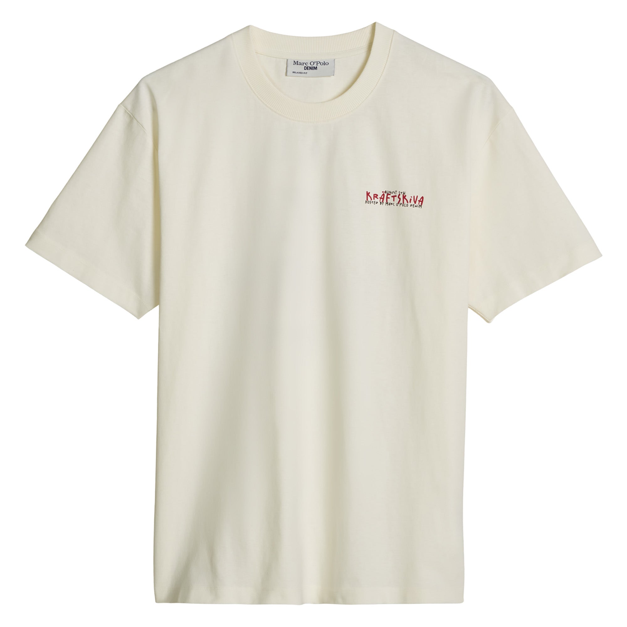 Marc O'Polo Denim Men's T-shirt, short sleeves – round neck, front + back print, relaxed fit