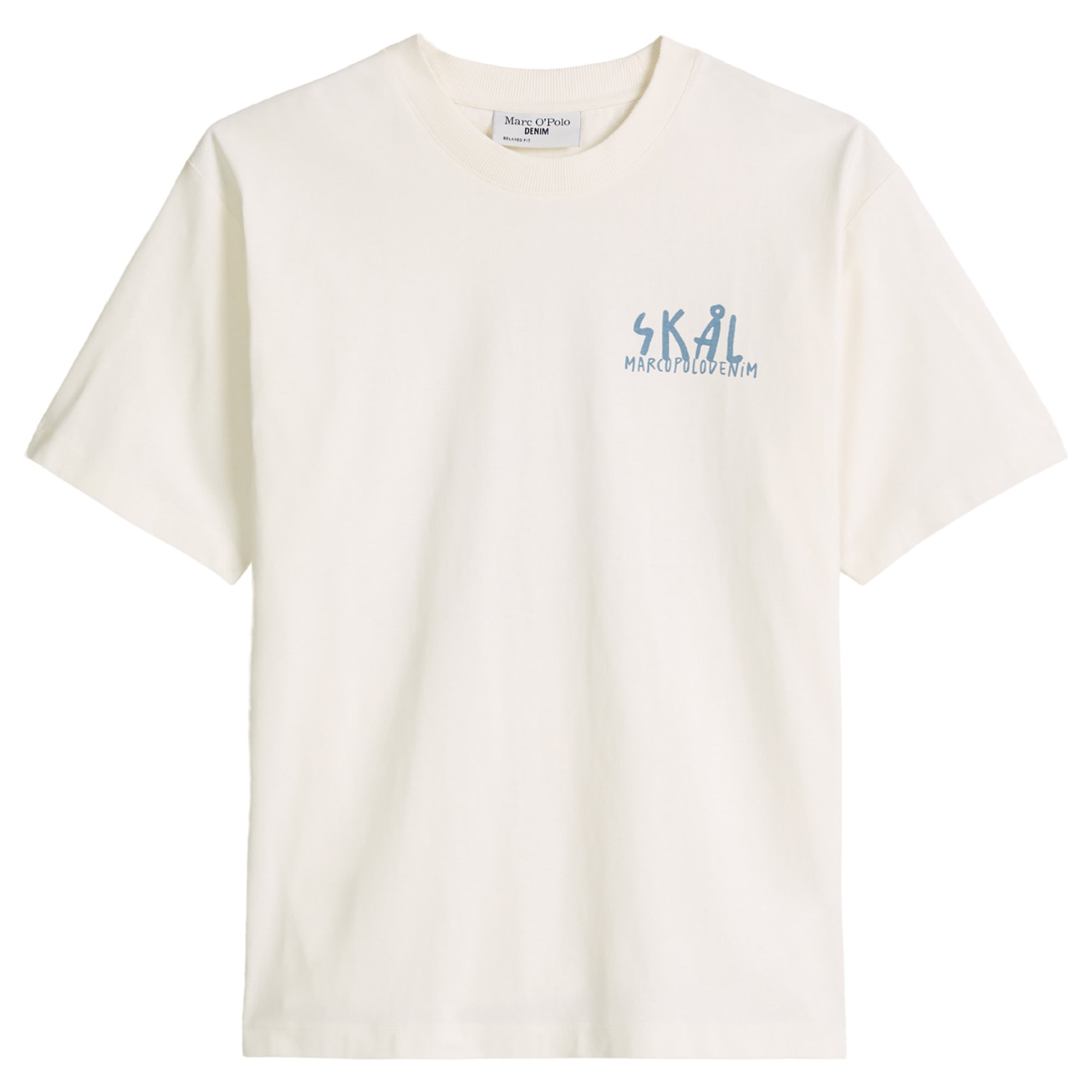 Marc O'Polo Denim Men's T-shirt, short sleeves – round neck, front + back print, relaxed fit
