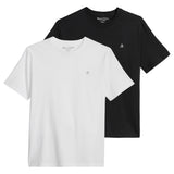 Marc O'Polo Herren T-Shirt, 2er Pack - Kjer, Rundhals, Regular Fit, Baumwolle