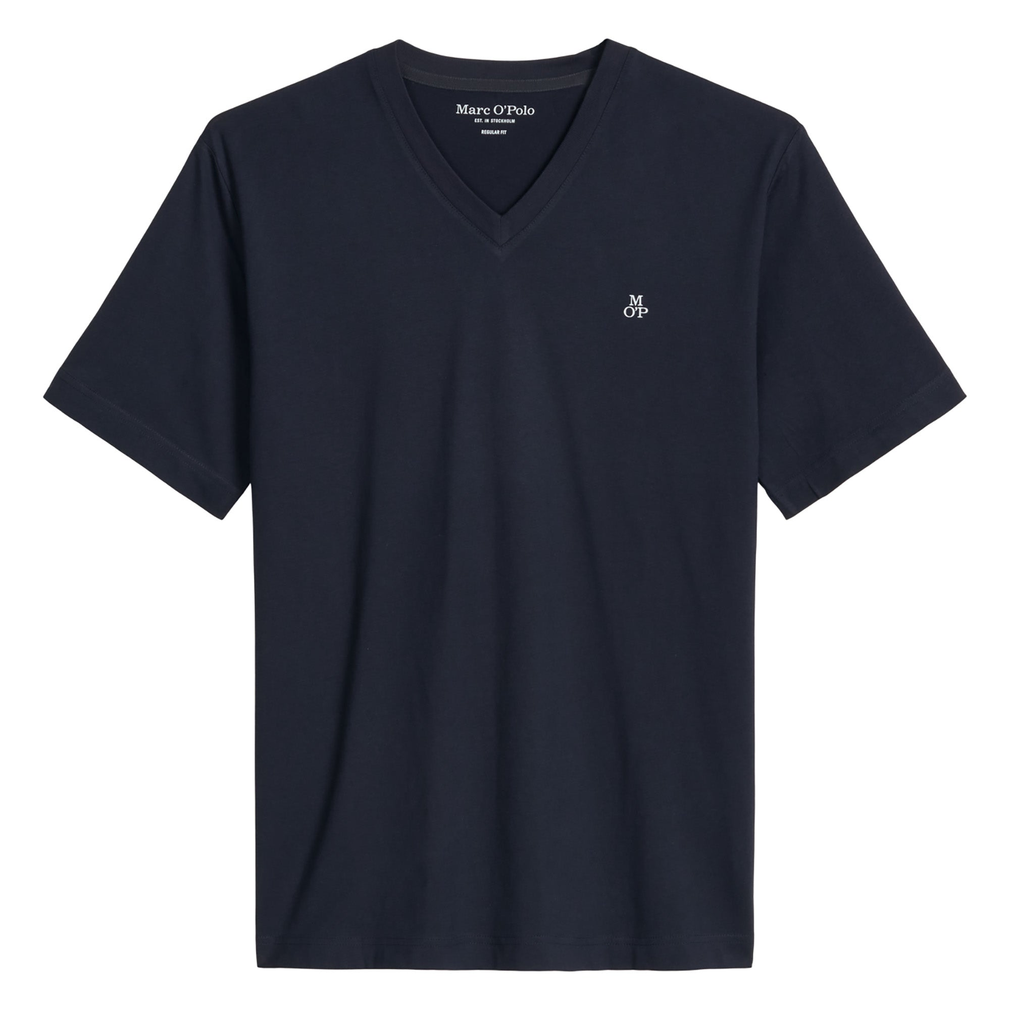 Marc O'Polo Herren T-Shirt, V-Neck - Shortsleeve, Regular Fit, Baumwolle, einfarbig