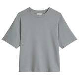 Marc O'Polo Damen T-Shirt, kurzarm - Rundhals, Loose Fit, Baumwolle-Modal-Mix