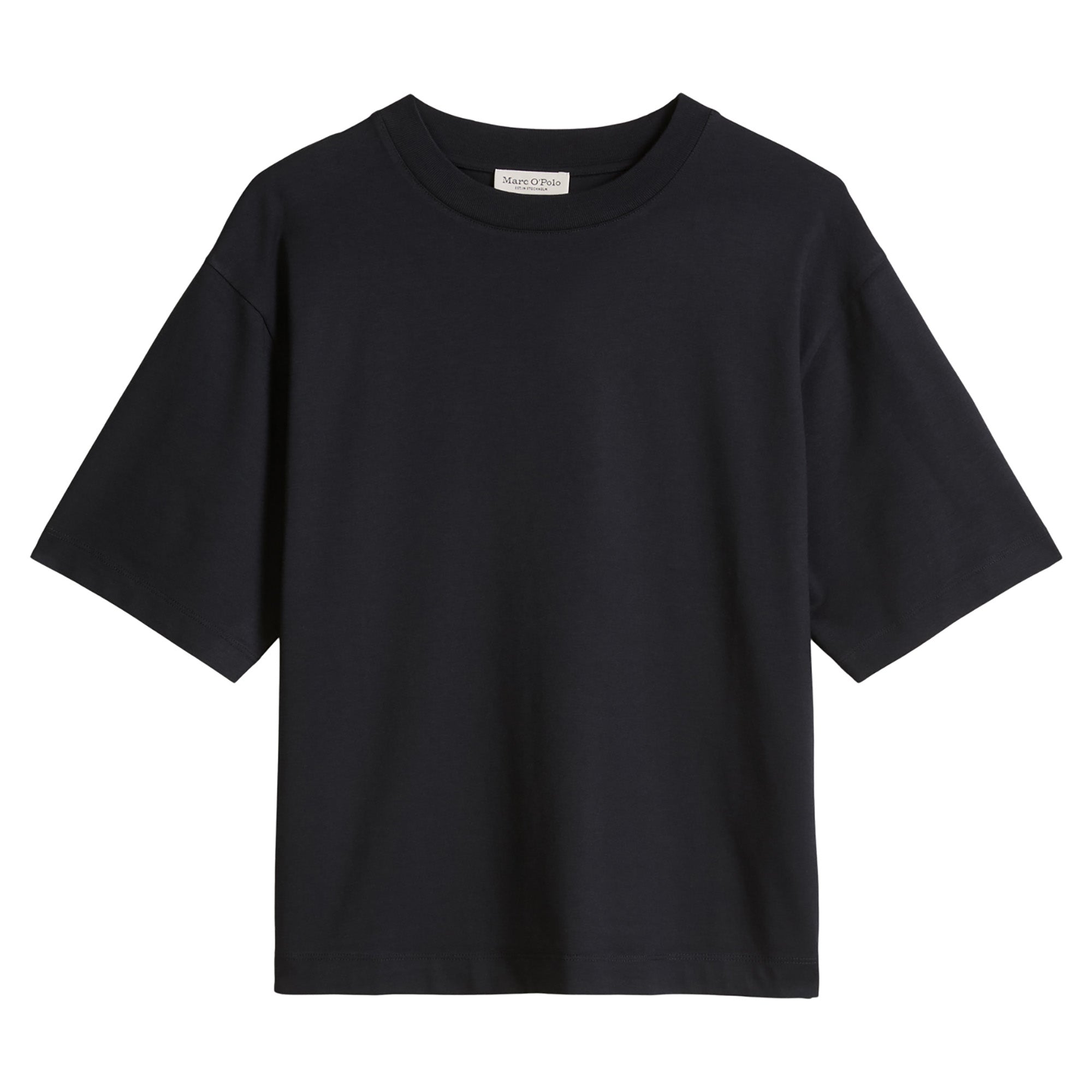 Marc O'Polo Damen T-Shirt, kurzarm - Rundhals, Loose Fit, Baumwolle-Modal-Mix
