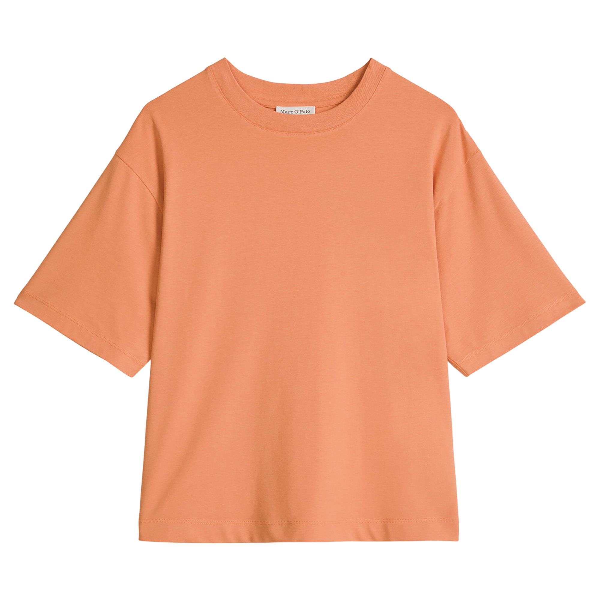 Marc O'Polo Damen T-Shirt, kurzarm - Rundhals, Loose Fit, Baumwolle-Modal-Mix
