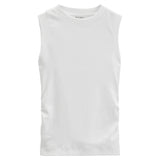 Marc O'Polo Damen Tank-Top - Taillen-Raffung, Rippjersey, Slim Fit, Baumwoll-Stretch