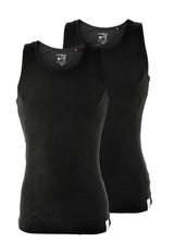 MUSTANG Herren Unterhemd, 2er Pack - Tanktop, Doppelripp, True Denim