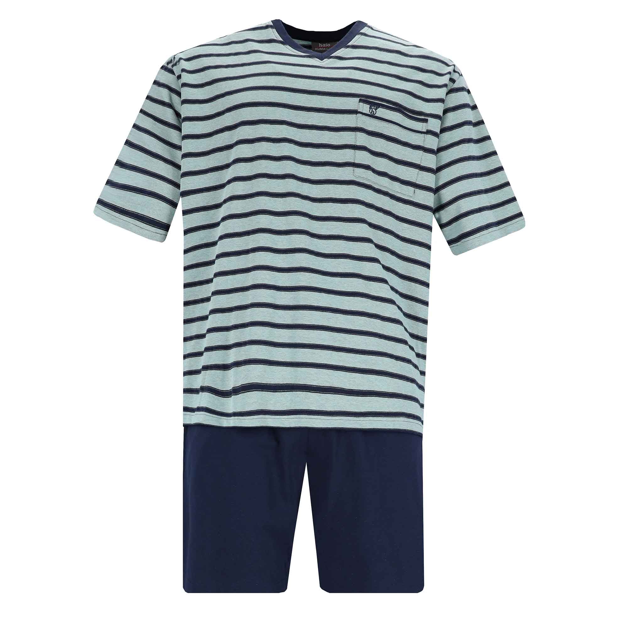 hajo Herren Schlafanzug Set - Shorty, kurz, Kurzarm, Klima-Light, Cotton-Mix