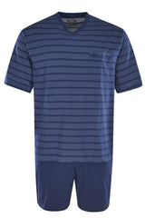 hajo Herren Schlafanzug Set - Shorty, kurz, Kurzarm, Klima-Light, Cotton-Mix