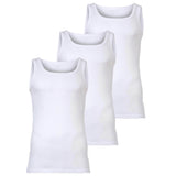 bugatti Herren Unterhemden, 3er Pack - Feinripp, Baumwolle, einfarbig